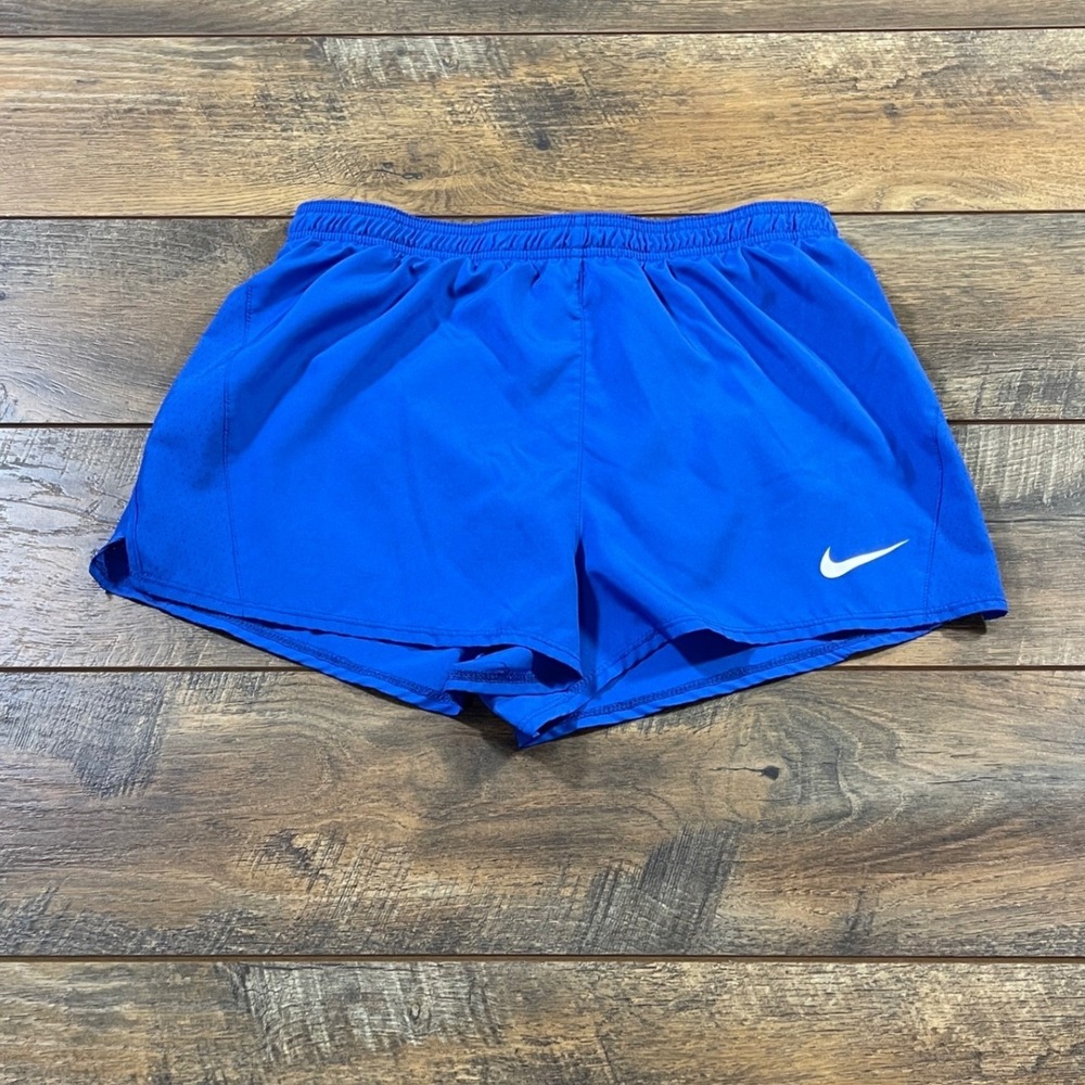 Nike Dri-FIT Running Shorts Blue Small Elastic Waist Athletic Gym Workout Active